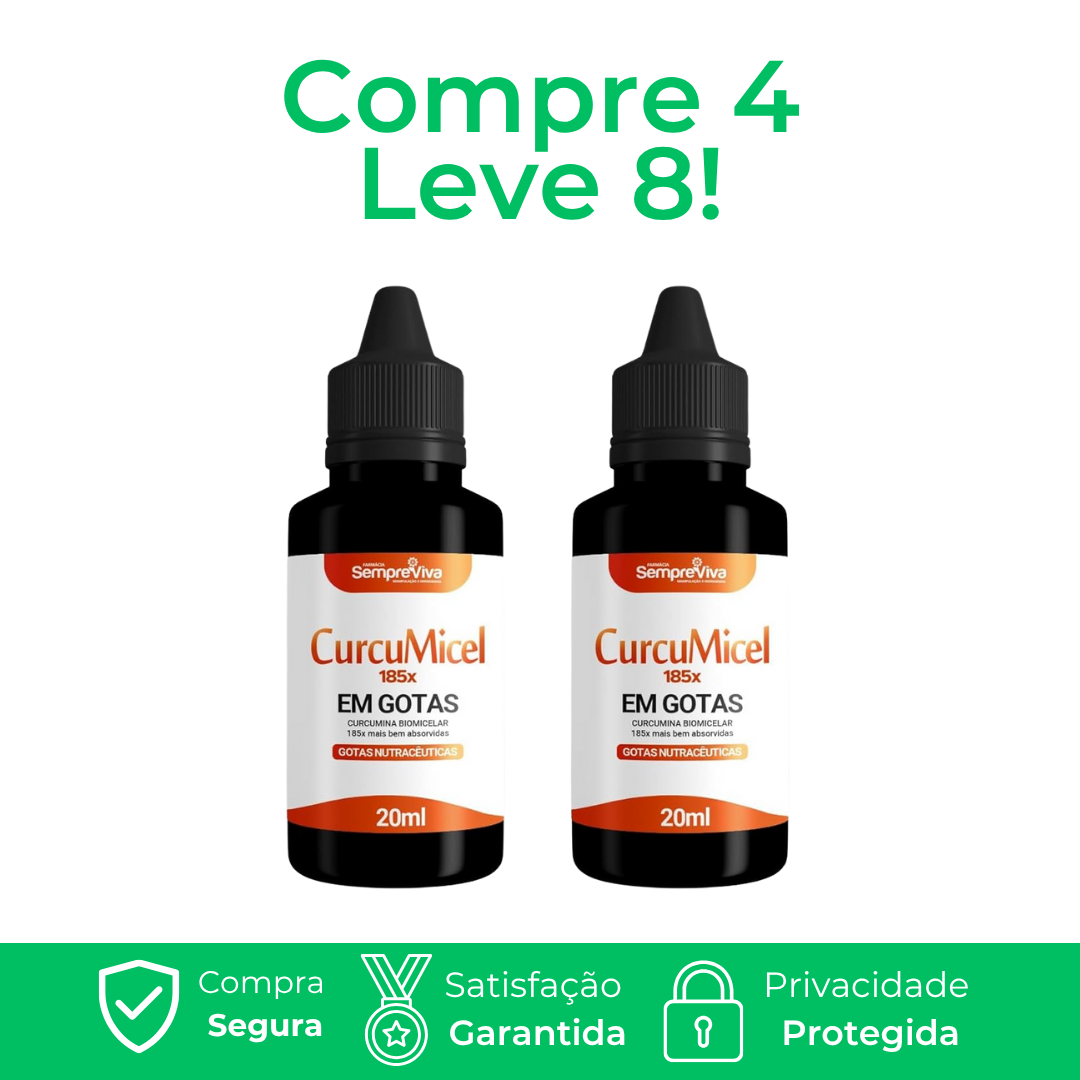 Curcumicel 185x - A Revolução da Cúrcuma Líquida Anti-Inflamatória