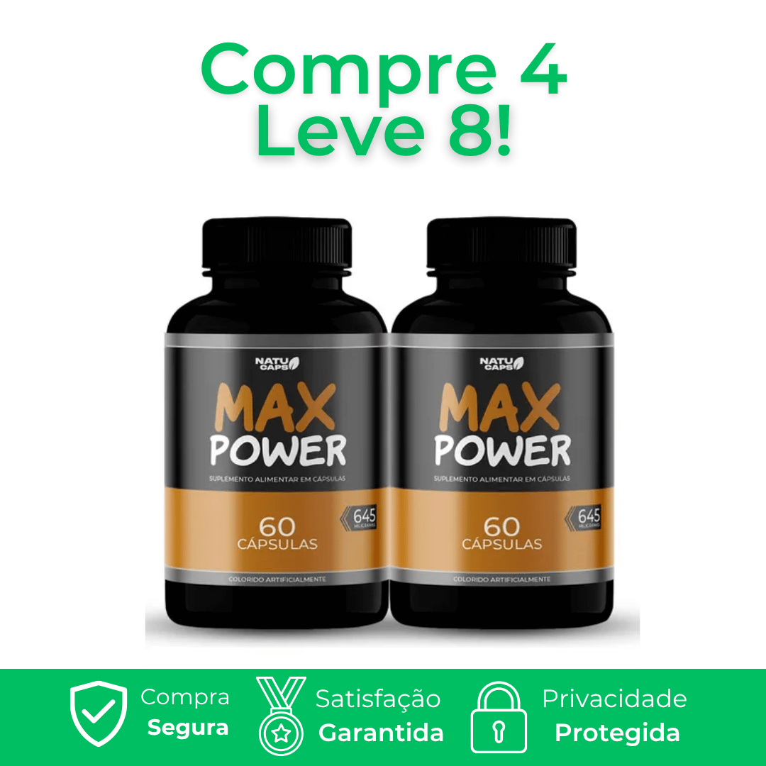 Max Power Original - Mais Disposição, Foco e Recuperação para Seu Dia
