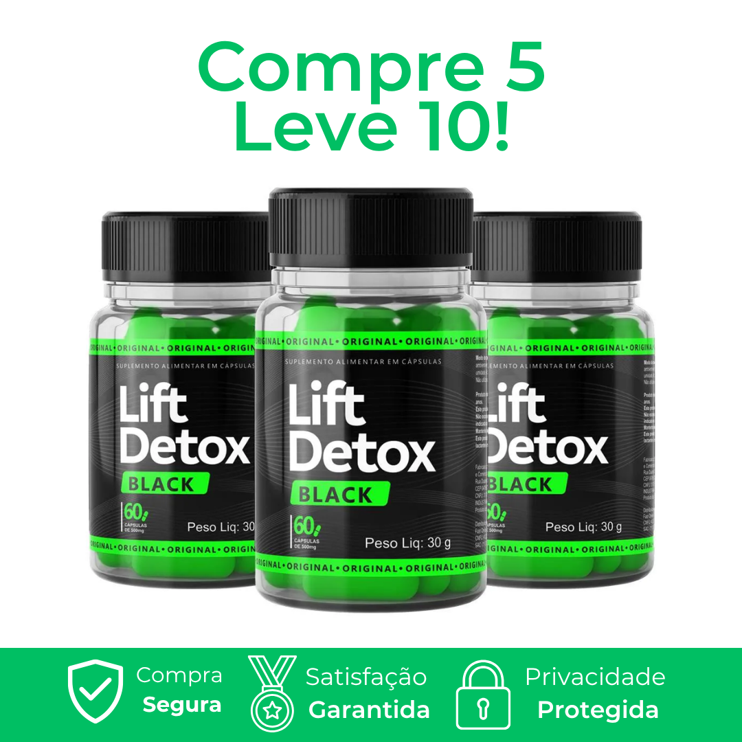 Lift Detox Black - Emagrecimento Natural