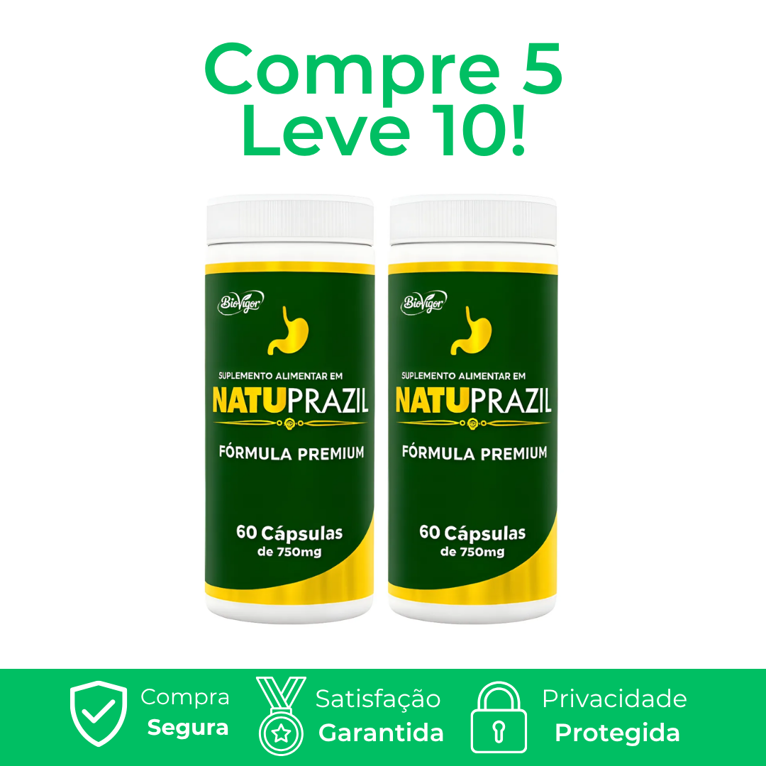 Natuprazil - Auxilio na Gastrite, Refluxo e Azia