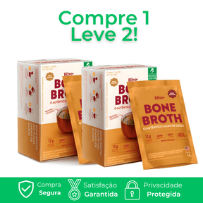 Bone Broth 7 Sachês 84g - Caldo Para Dores Articulares, Mobilidade e Rejuvenescimento