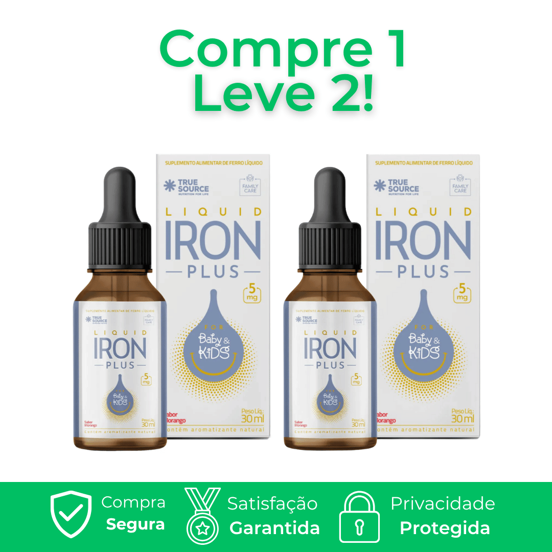 Iron Plus - Auxilia na prevenção e tratamento da anemia