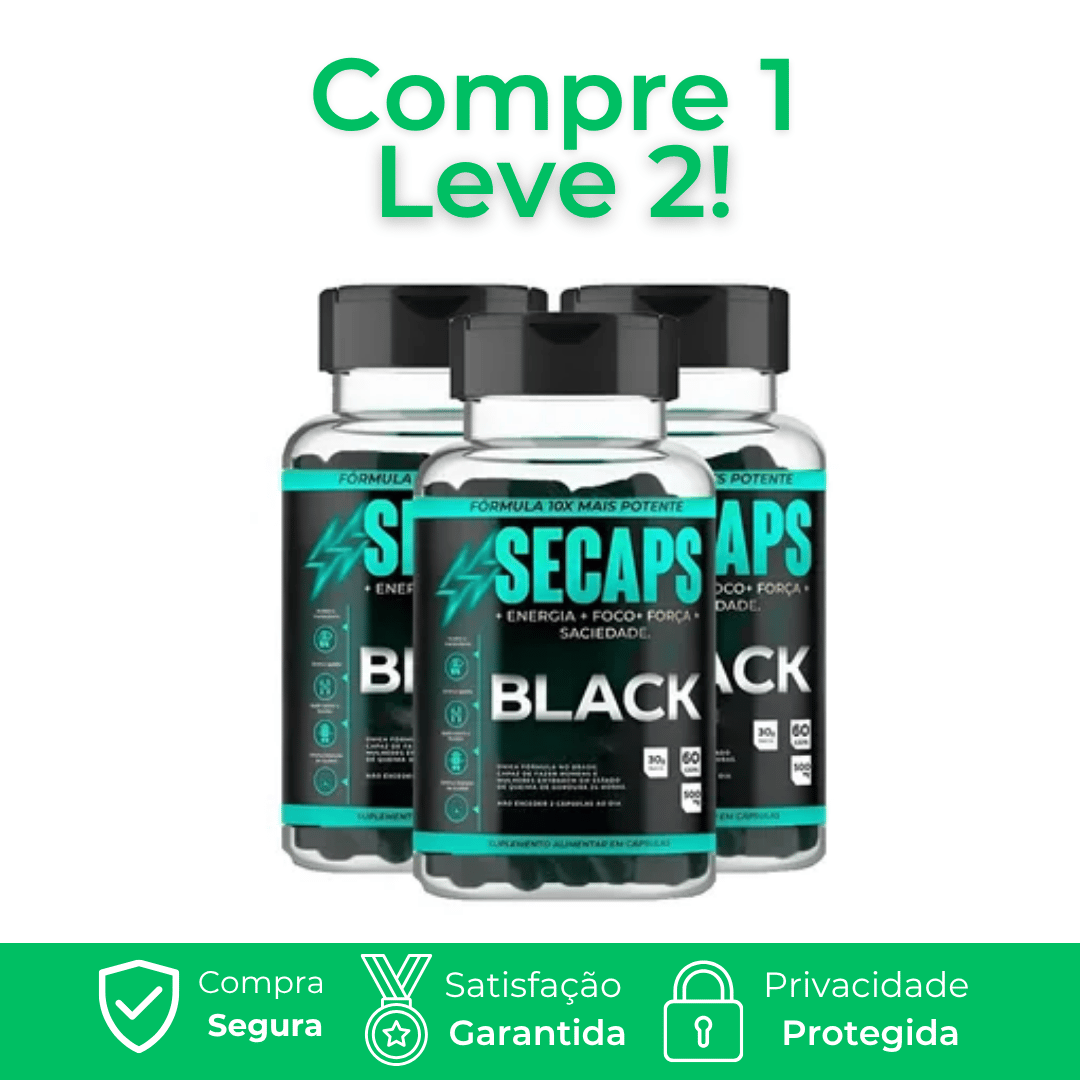 Secaps Black Original - A Revolução do Emagrecimento