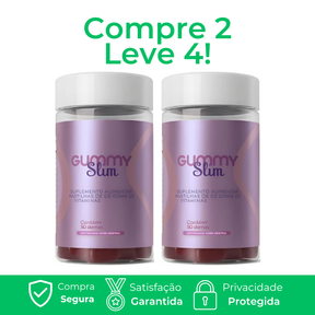 Gummy Slim - Queima de Gordura Frutas Vermelhas