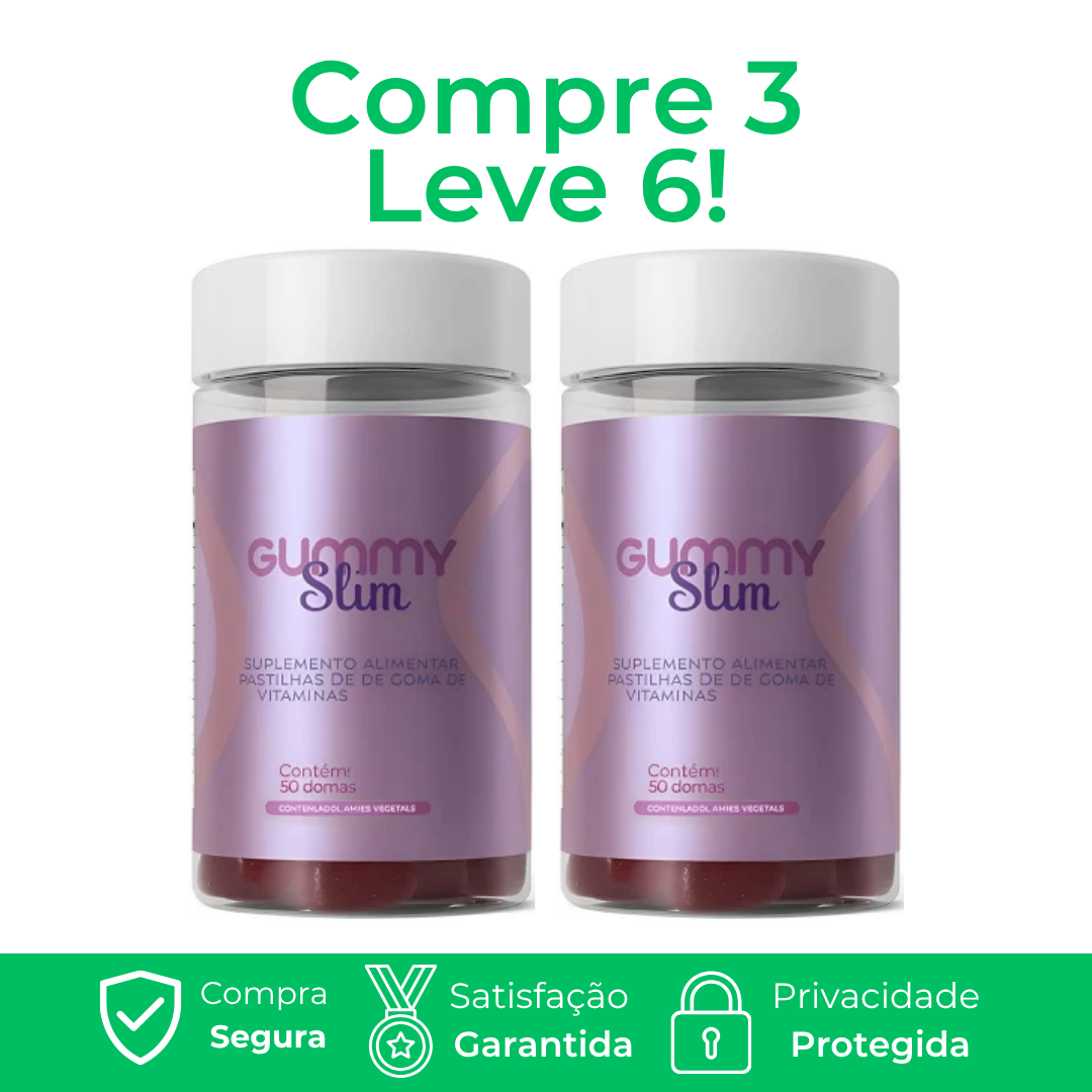Gummy Slim - Queima de Gordura Frutas Vermelhas