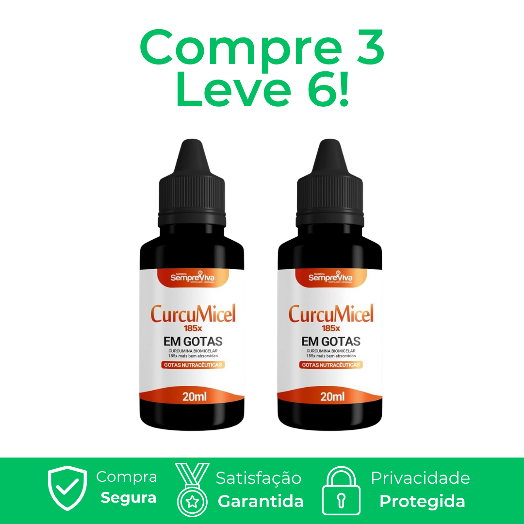 Curcumicel 185x - A Revolução da Cúrcuma Líquida Anti-Inflamatória