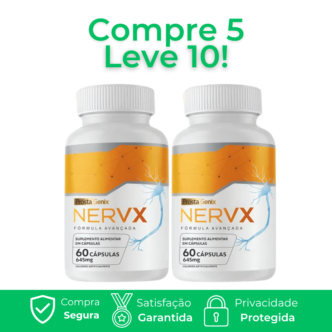 Nervx - Apoio ao Sistema Nervoso e Sensação de Bem-Estar e Conforto