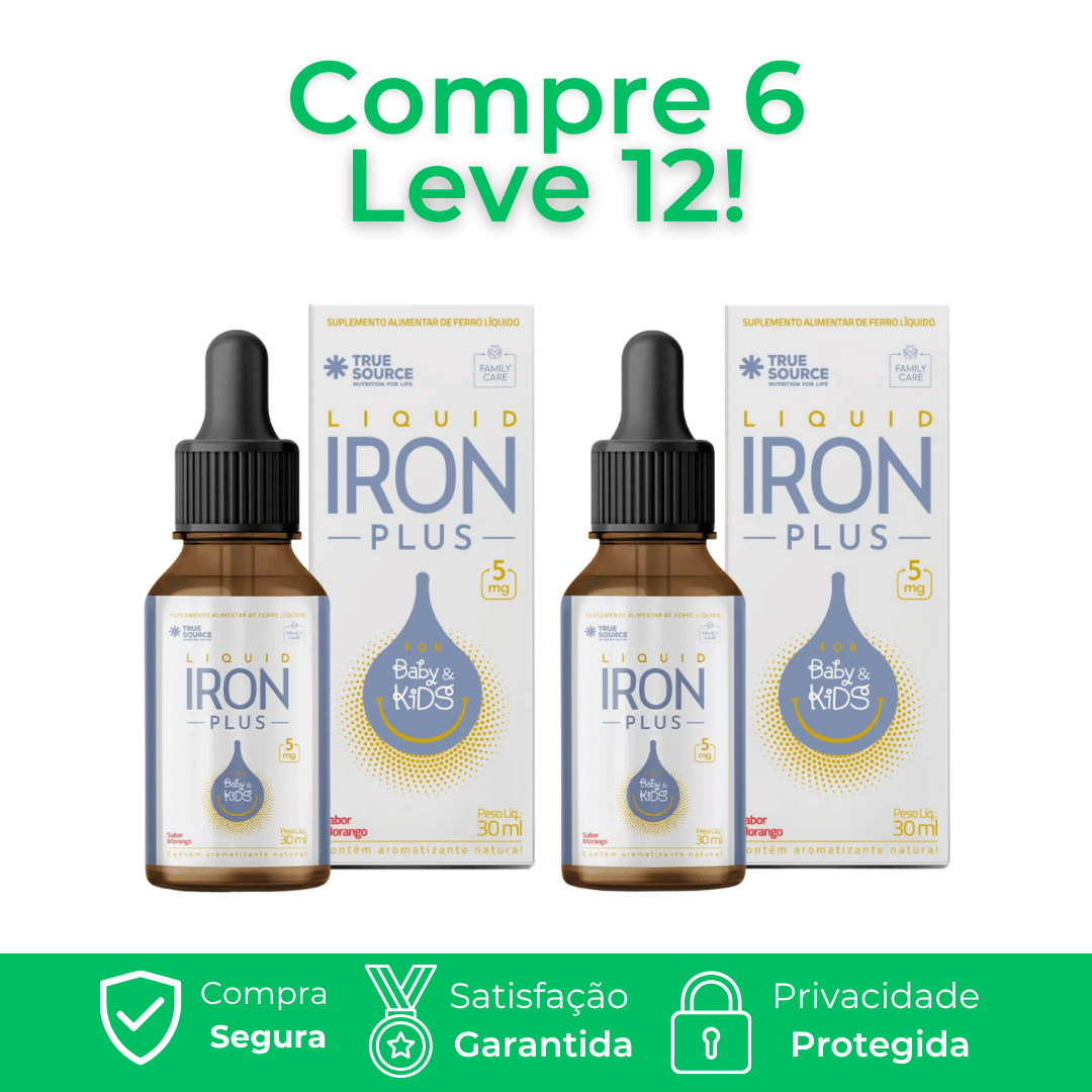 Iron Plus - Auxilia na prevenção e tratamento da anemia