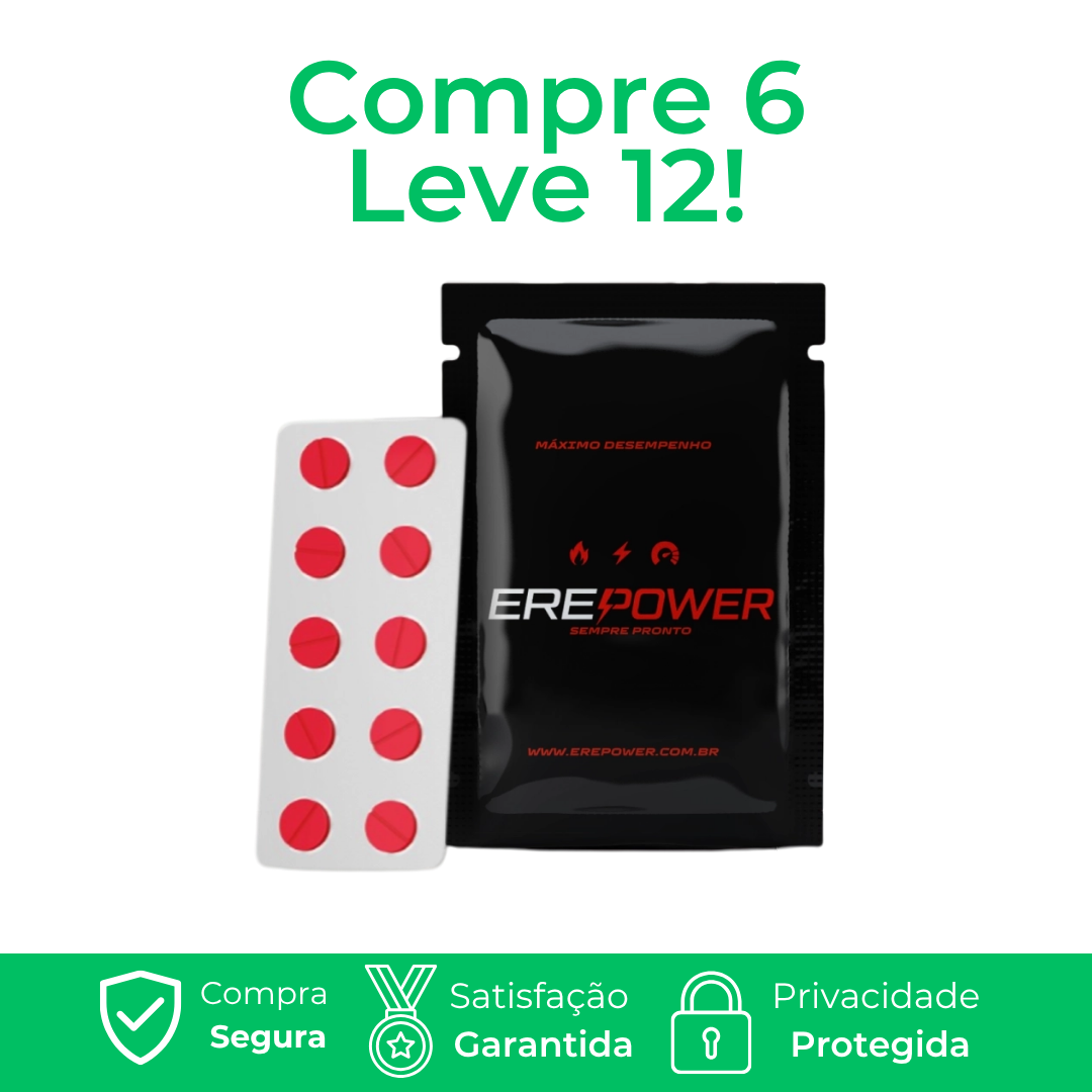 ErePower 60 Cápsulas - A Revolução da Performance Masculina Completa